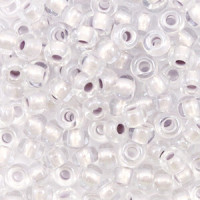 Miyuki rocailles Perlen 6/0 - Pearlized effect silver 6-4613